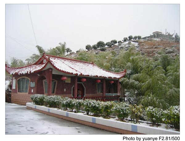 今年的第一场冬雪——中午拍于三峰寺